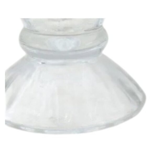 MCM Vintage Ice Cream Sundae Set Parfait 5" Glass Scalloped Edge - Picture 7 of 12